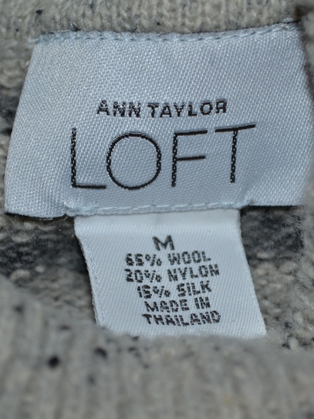 Women’s Ann Taylor LOFT wool striped turtleneck sweater, size M - Picture 4 of 14